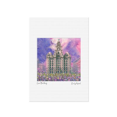 The Royal Liver Building Open Edition  Print A4