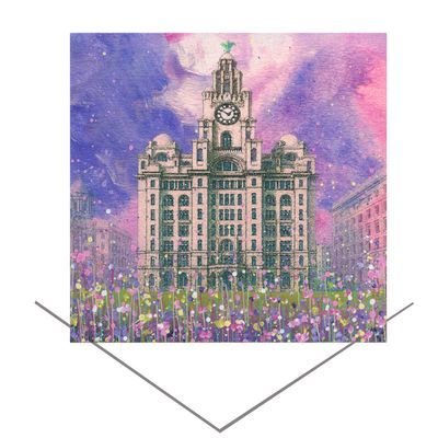 The Royal Liver Building Greeting Card
