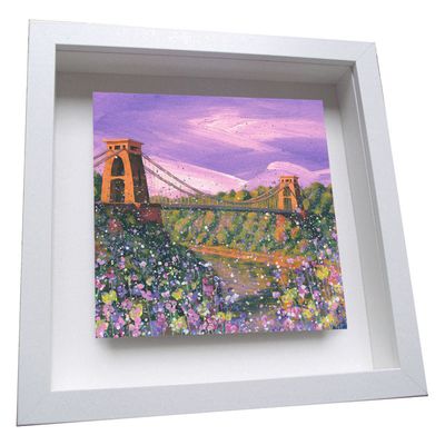 Clifton Suspension Bridge Framed Ceramic Tile