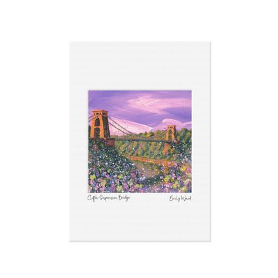 Clifton Suspension Bridge Open Edition  Print A4