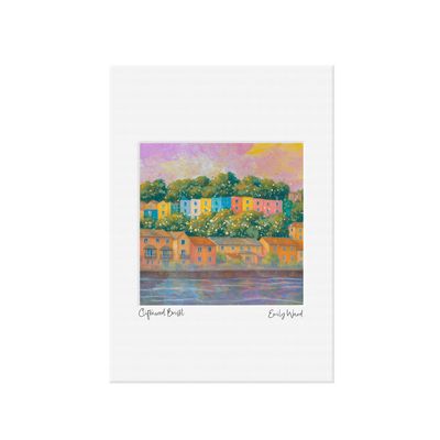Clifton Coloured Houses, Bristol Open Edition  Print A4