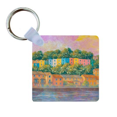 Cliftonwood Coloured Houses, Bristol Keyring