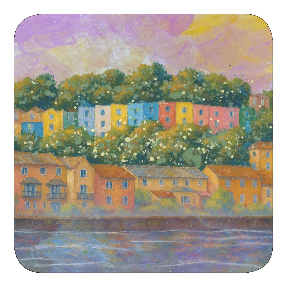 Cliftonwood Coloured Houses, Bristol Fridge Magnet