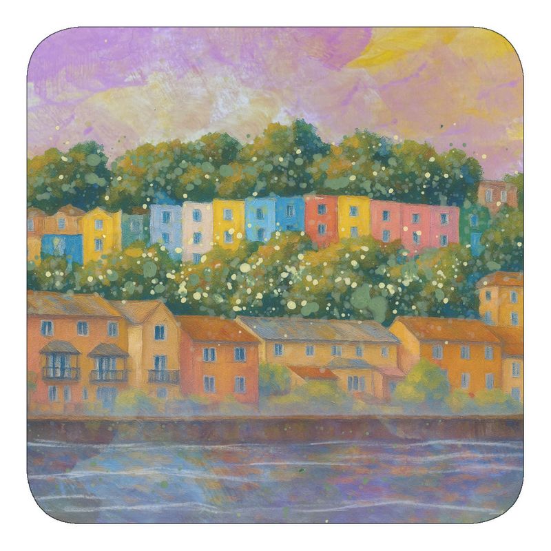 Cliftonwood Coloured Houses, Bristol Fridge Magnet