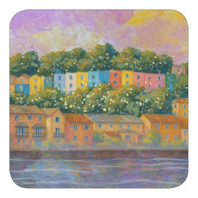 Cliftonwood Coloured Houses, Bristol Fridge Magnet