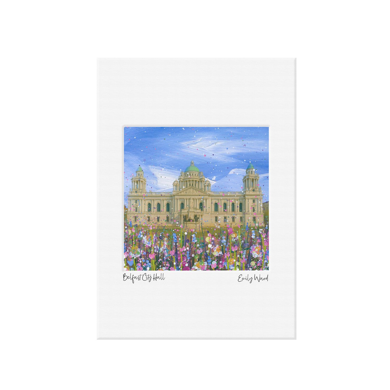 Belfast City Hall Open Edition  Print A4