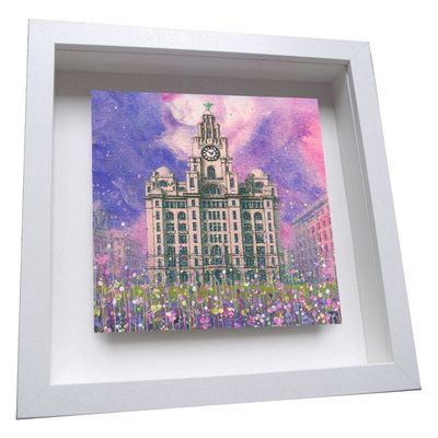 The Royal Liver Building Framed Ceramic Tile
