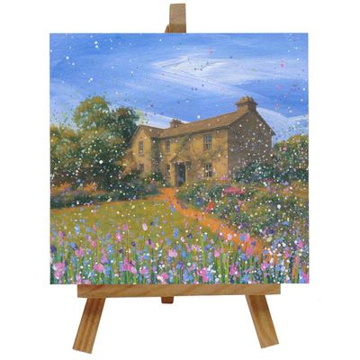 Hill Top, Beatrix Potter House Ceramic Tile with Easel