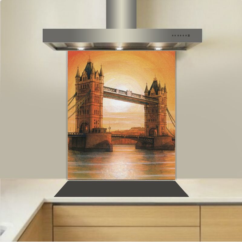 Art - Glass Kitchen Splashback - Tower Bridge