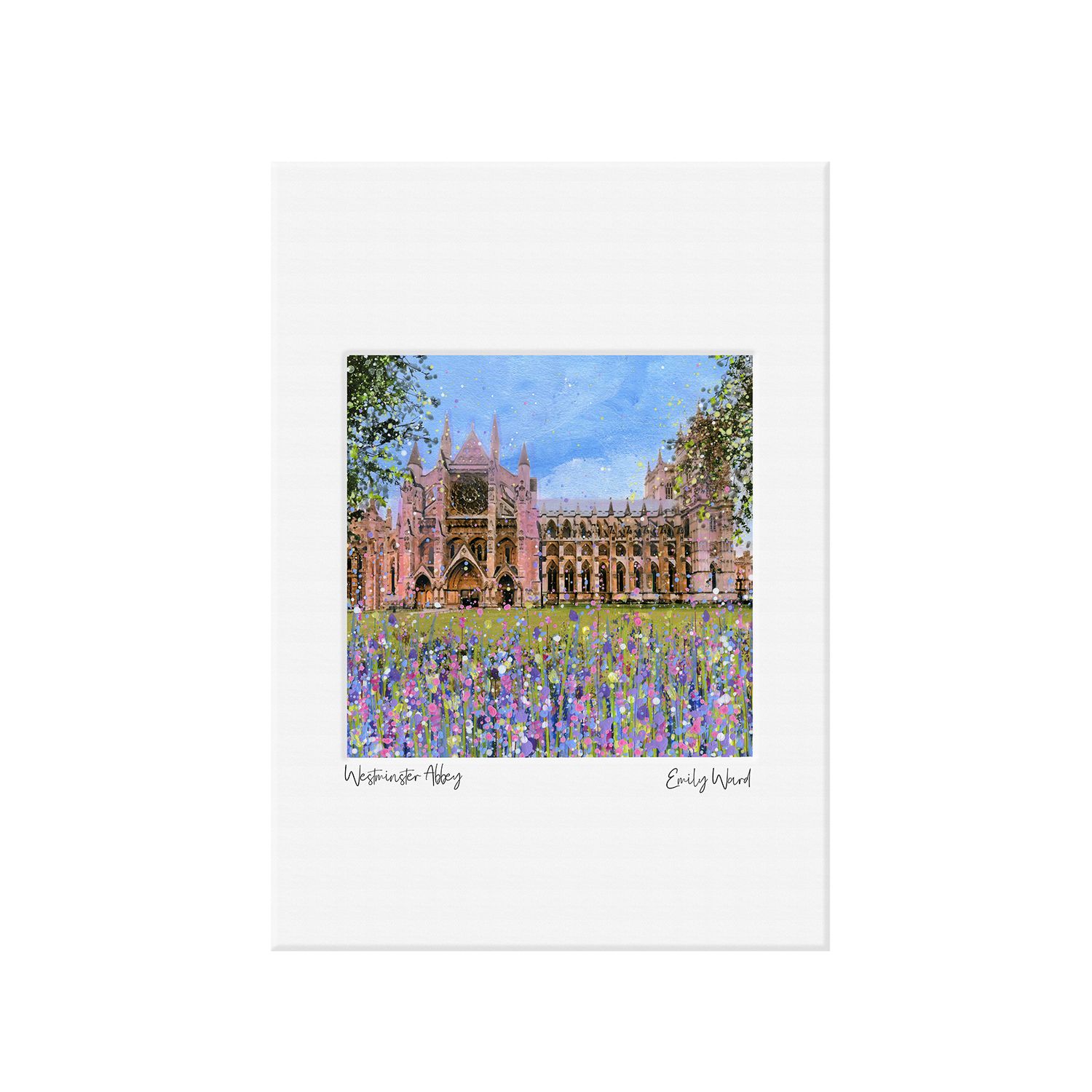 Westminster Abbey Open Edition  Print A4 Westminster Abbey Open Edition  Print A4