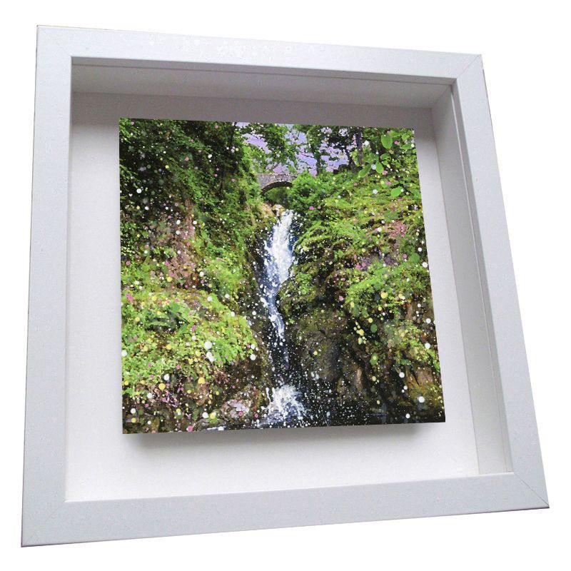 Aira Force Waterfall Framed Ceramic Tile