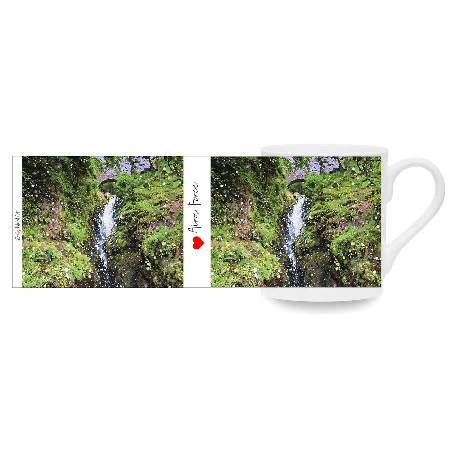 Aira Force Waterfall Bone China Cup