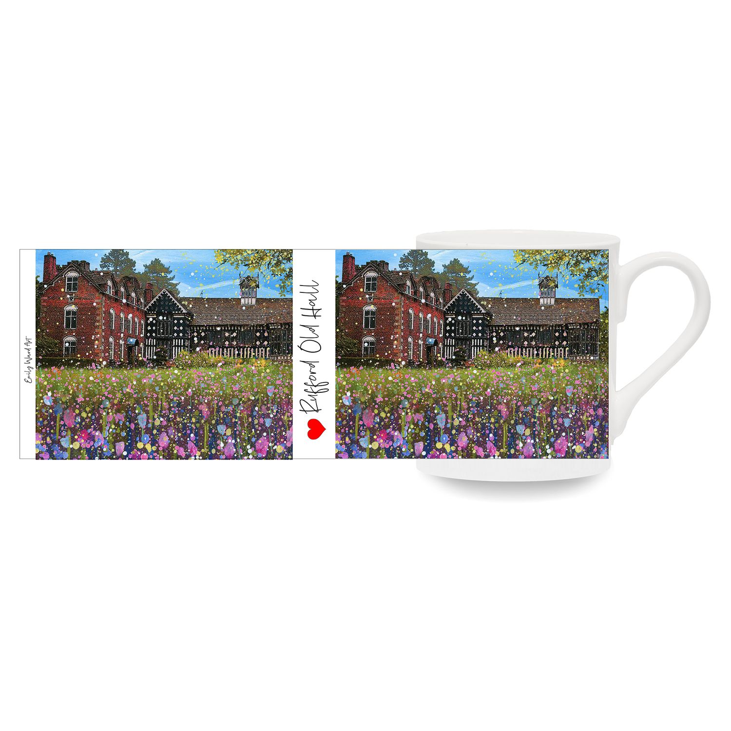 Rufford Old Hall Bone China Cup