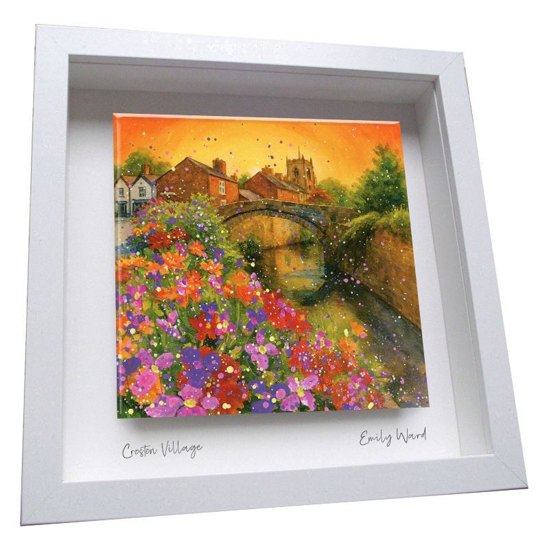 Croston Village Framed Ceramic Tile