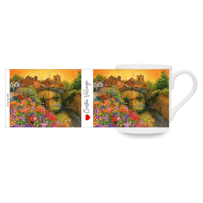 Croston Village Bone China Cup