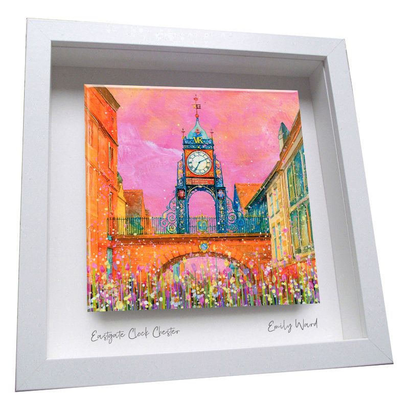 Eastgate Clock, Chester Framed Ceramic Tile