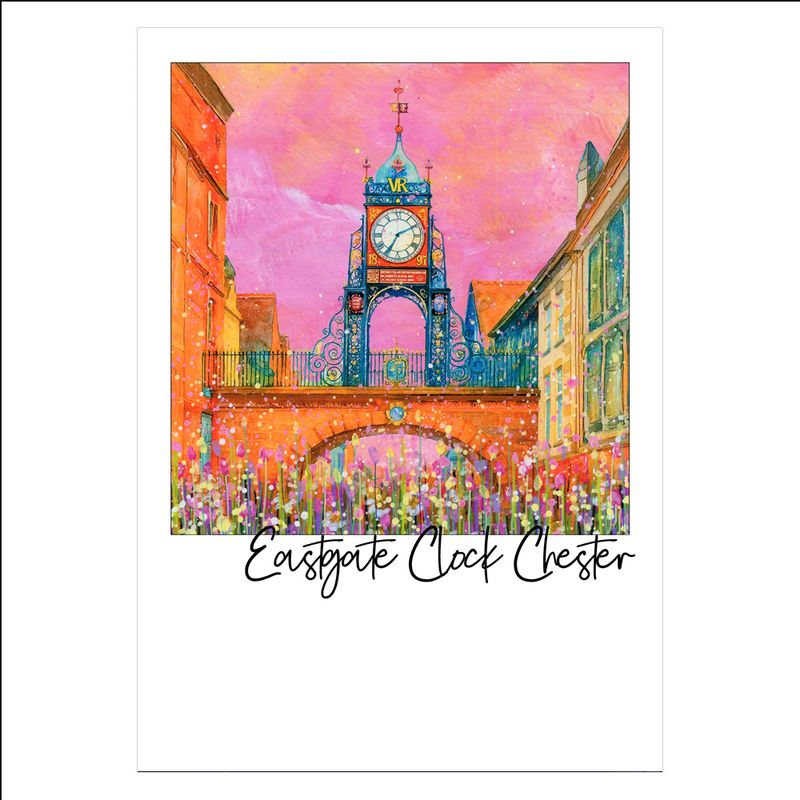 Eastgate Clock, Chester Postcard