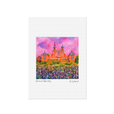 Royal Observatory, Greenwich Open Edition  Print A4 Royal Observatory, Greenwich Open Edition  Print A4