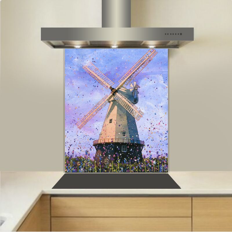Art - Glass Kitchen Splashback - Cranbrook  Windmill