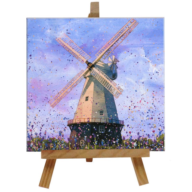 Cranbrook  Windmill Tile with Easel