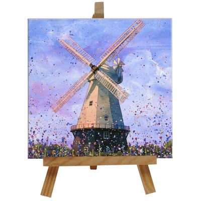 Cranbrook  Windmill Tile with Easel Cranbrook  Windmill Tile with Easel
