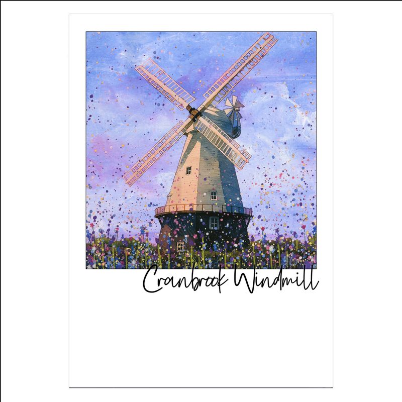 Cranbrook  Windmill Postcard