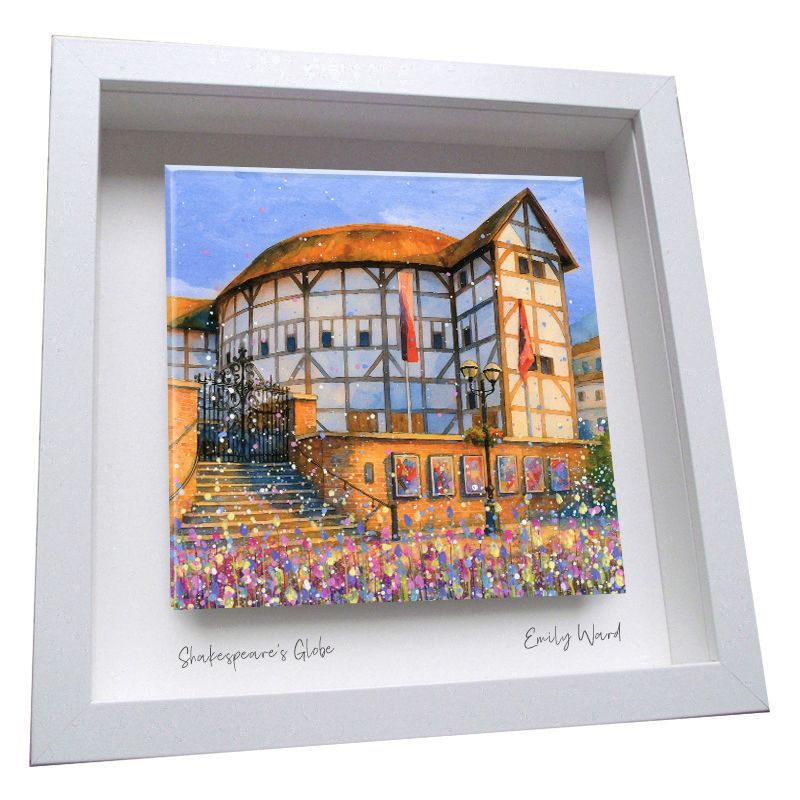 Shakespeare's Globe Framed Ceramic Tile