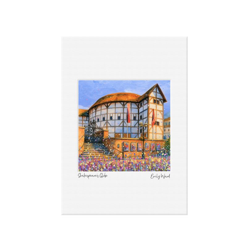 Shakespeare's Globe Open Edition Print A4