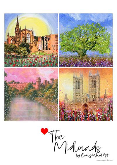 The Midlands Tea Towel