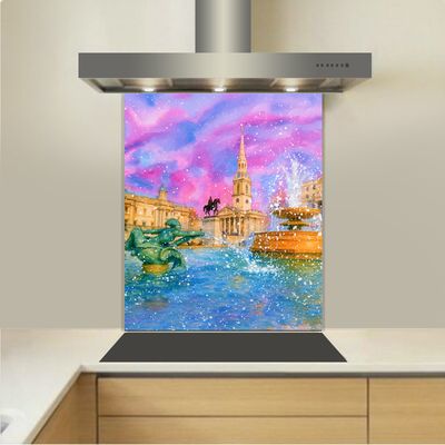 Art - Glass Kitchen Splashback -  Trafalgar Square