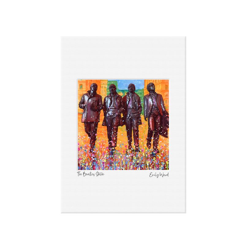 The Beatles Statue  Open Edition Print A4