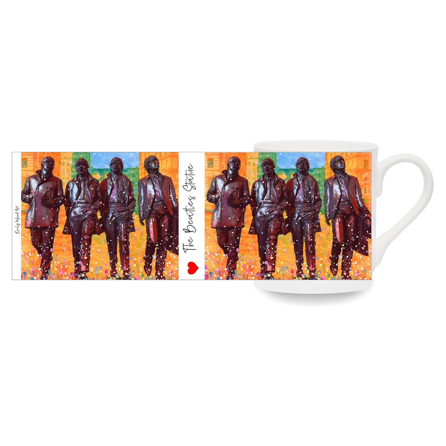 The Beatles Statue Bone China Cup The Beatles Statue Bone China Cup