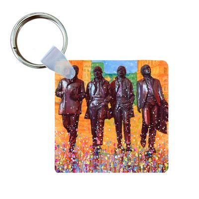 The Beatles Statue Keyring The Beatles Statue Keyring