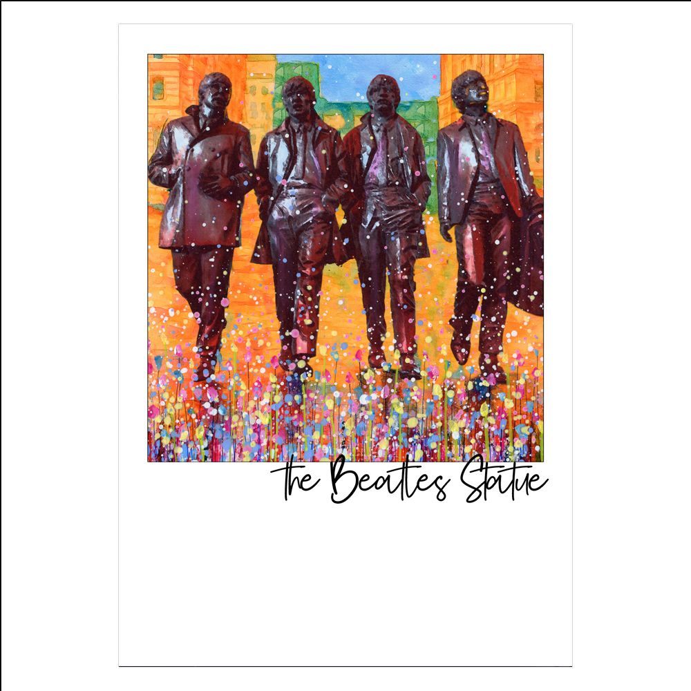 The Beatles Statue Postcard The Beatles Statue Postcard