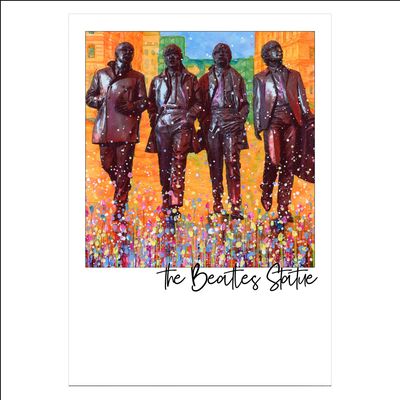 The Beatles Statue Postcard The Beatles Statue Postcard
