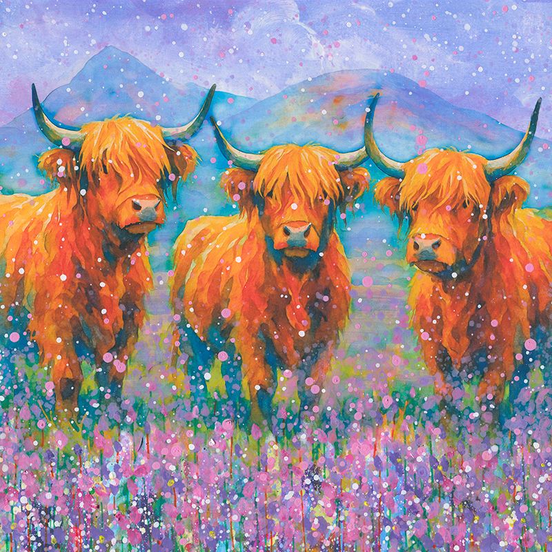 Highland Cows Canvas Print