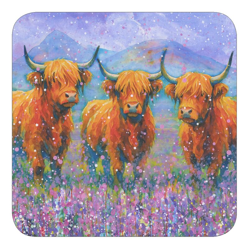 Highland Cows Fridge Magnet