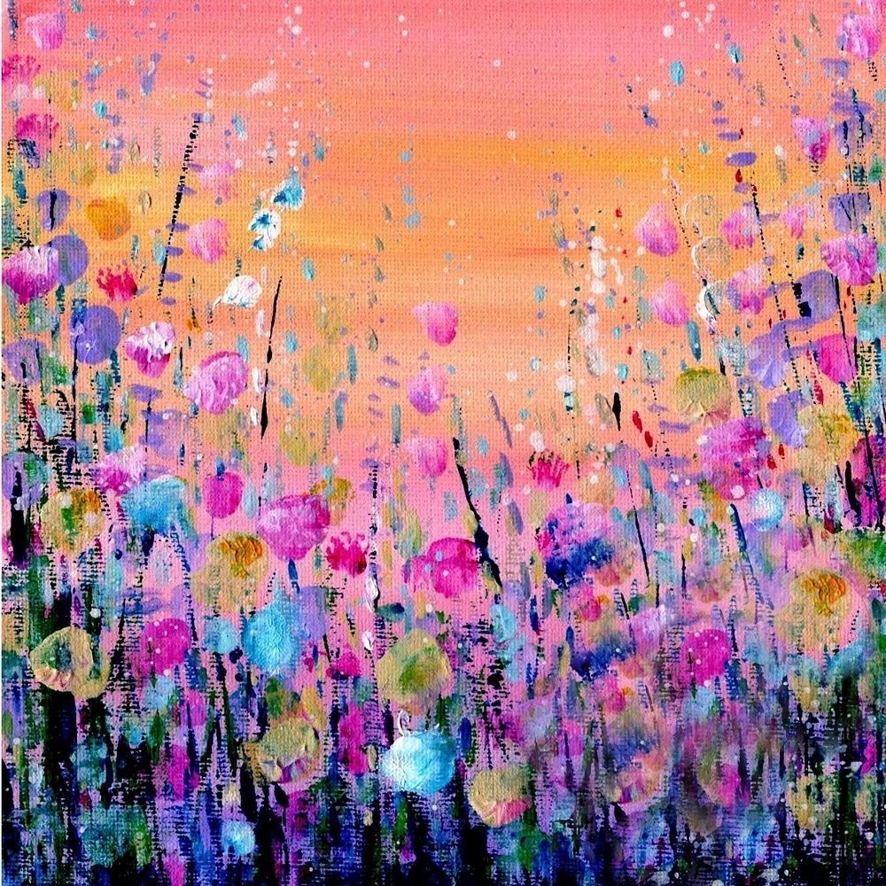 Emily Ward  Flowers Orange Canvas Print