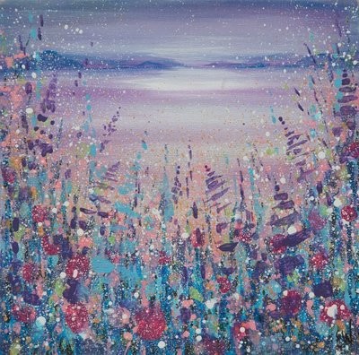 Emily Ward  Moonlight over the Mountains Canvas Print