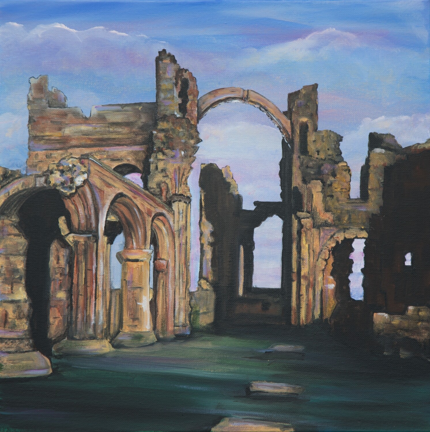 Lindisfarne Priory Canvas Print