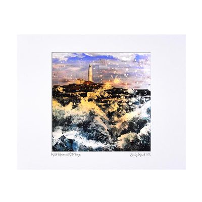 St Marys Wild Waves Limited Edition Print 40x50cm