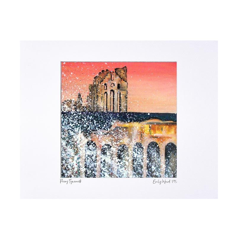 Tynemouth Priory Limited Edition Print 40x50cm