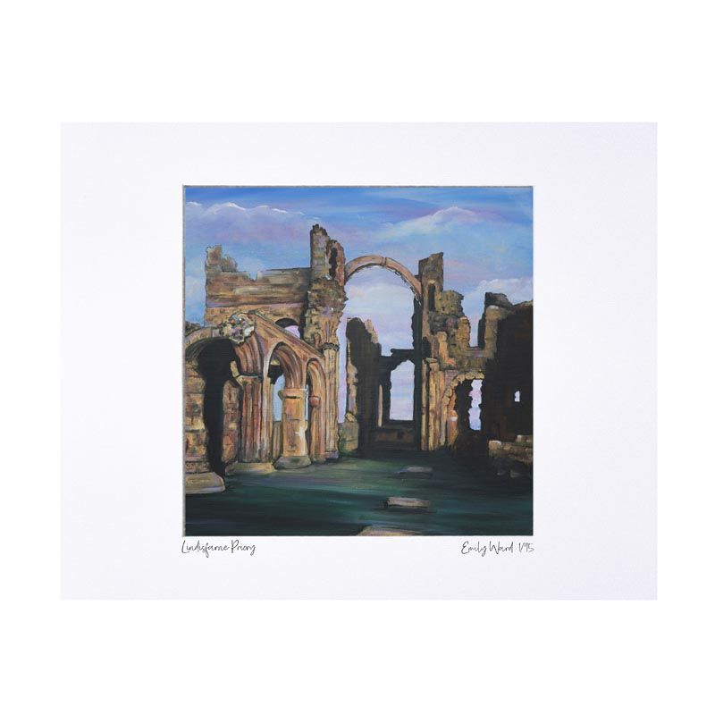Lindisfarne Priory Limited Edition Print 40x50cm