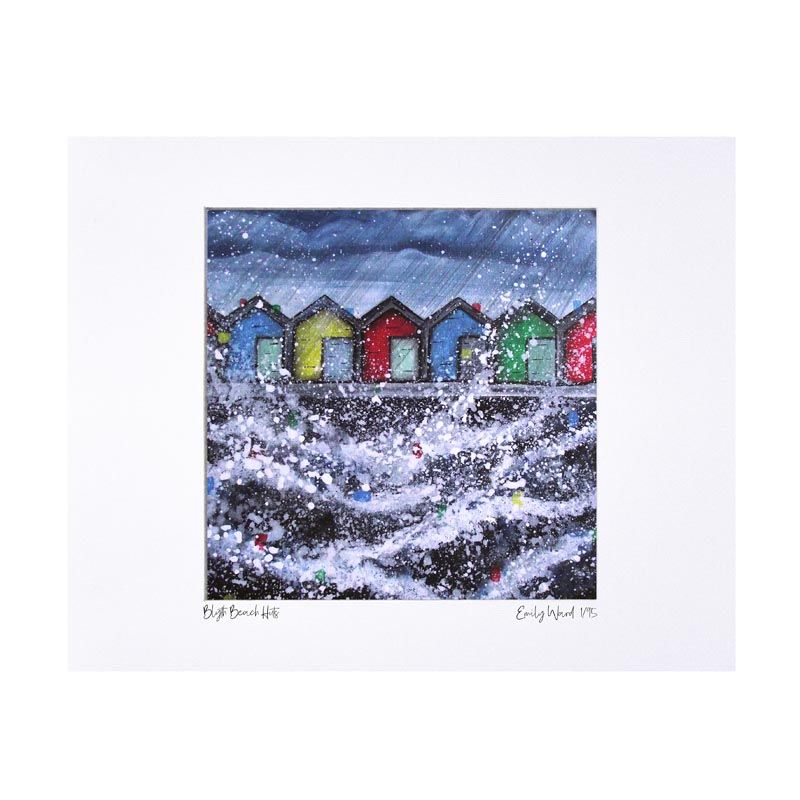 Blyth Beach Huts Print - Limited Edition