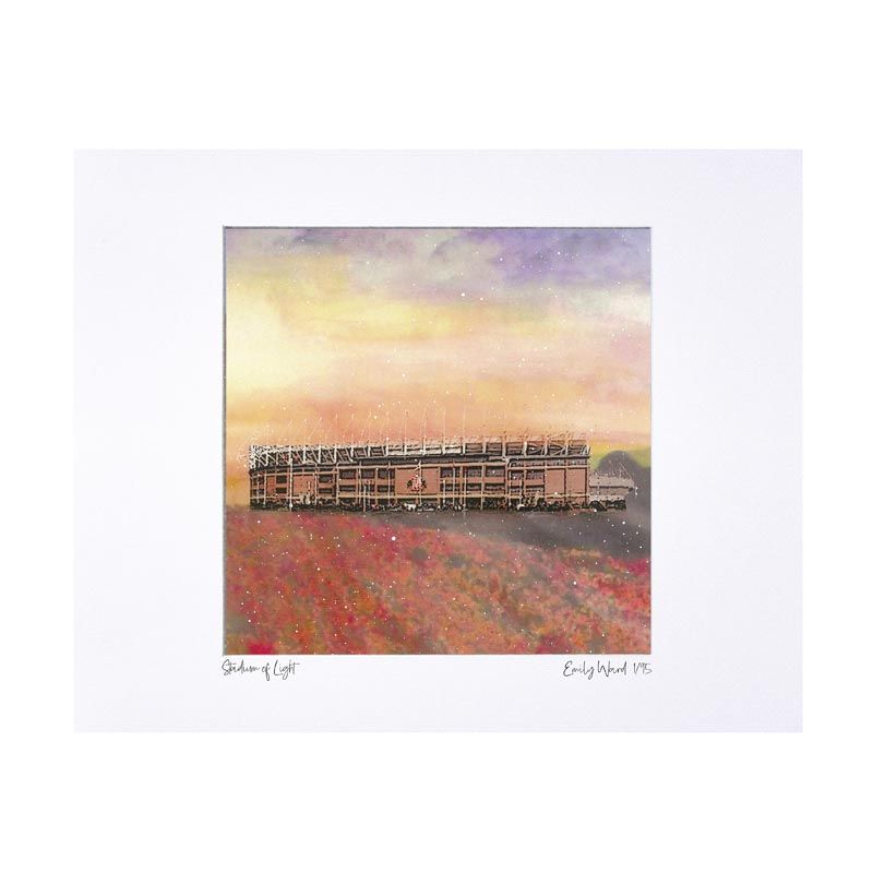 Stadium of Light Limited Edition Print 40x50cm