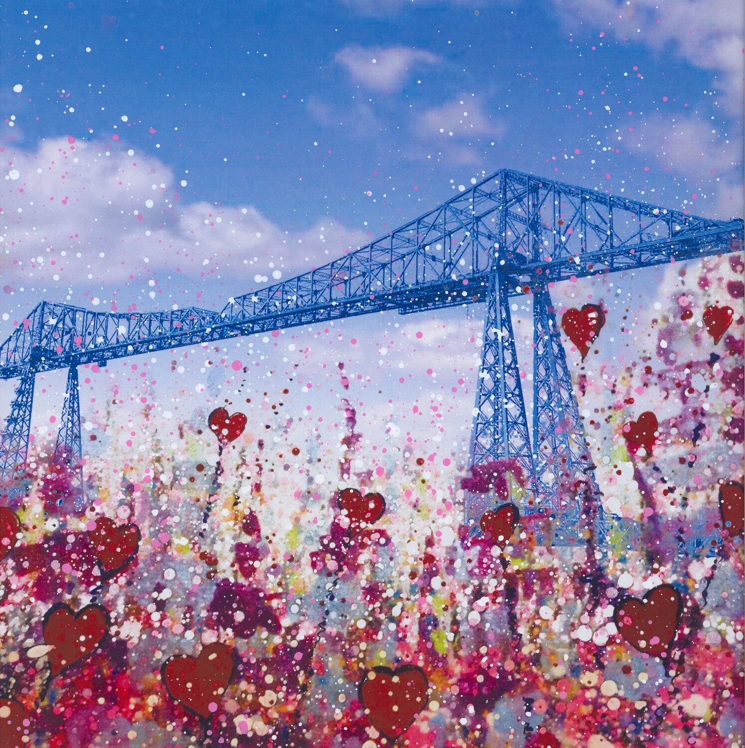 Emily Ward Transporter Bridge Middlesbrough  Canvas Print