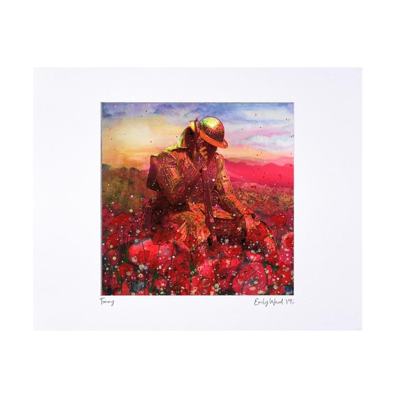 Tommy Statue Seaham Limited Edition Print 40x50cm