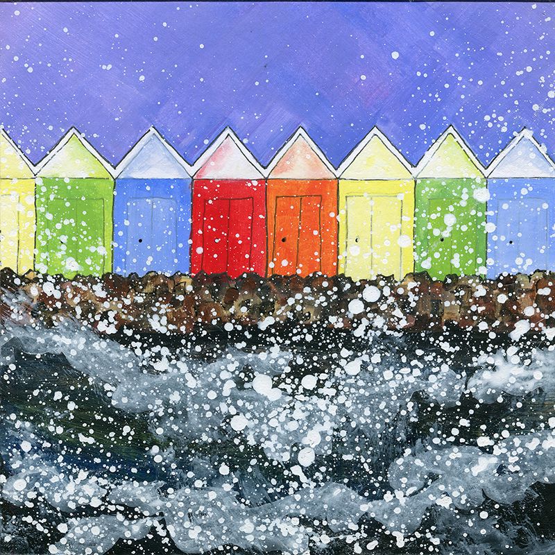 Scarborough Beach Huts  Canvas Print
