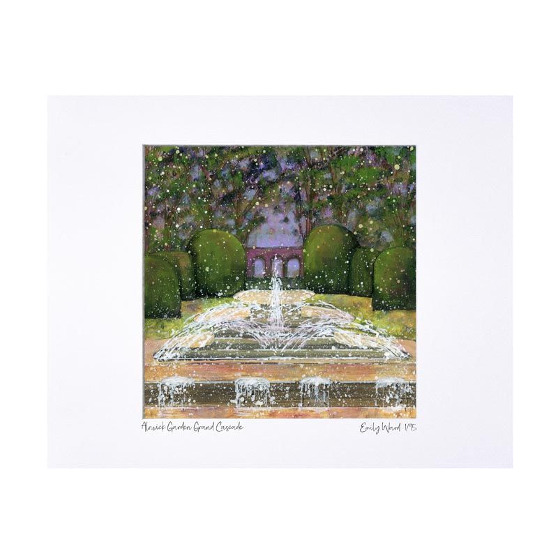 The Alnwick Garden Grand Cascade Limited Edition Print