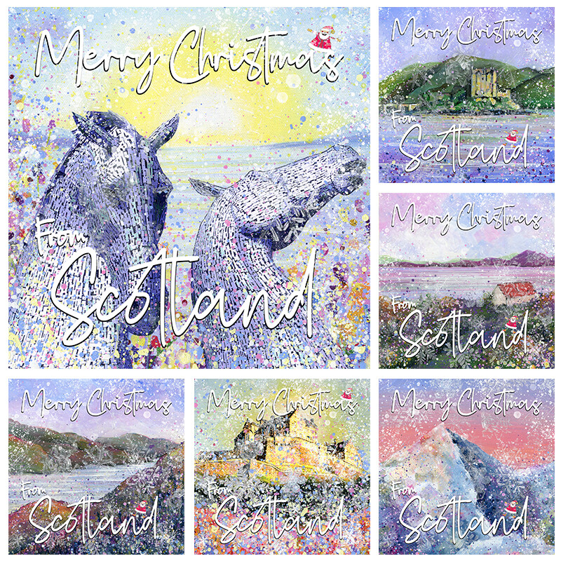 Scotland Christmas Cards - Pack of Six Scotland Christmas Cards - Pack of Six
